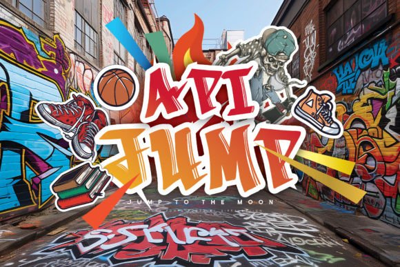 Api Jump: A Quirky Display Font for Creative Projects