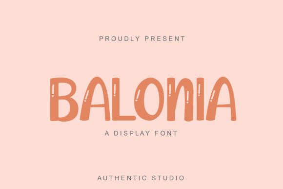 Balonia: A Cool, Bubbly Display Font for Creative Projects