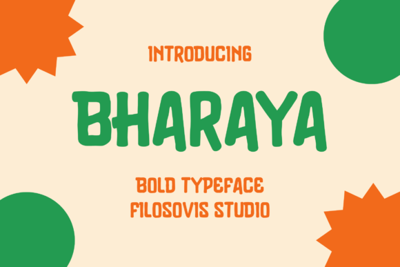 Bharaya: A Quirky Display Font for Creative Projects