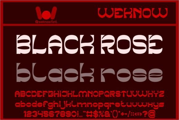 Black Rose: Unveiling an Elegant Display Typeface