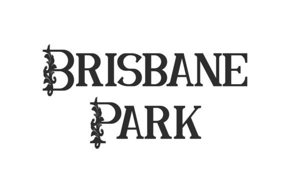 Brisbane Park: Elegant Serif Font with Floral Charm