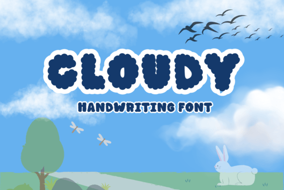 Cloudy: A Sweet and Friendly Display Font for Creative Projects