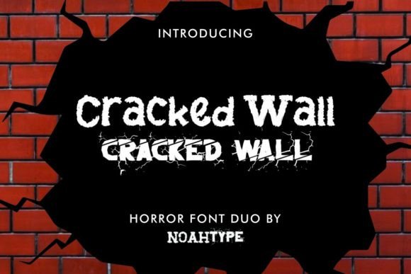 Discover Cracked Wall: A Textured Display Typeface
