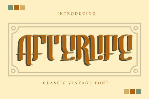 Discover the Afterlife Font for Timeless Design