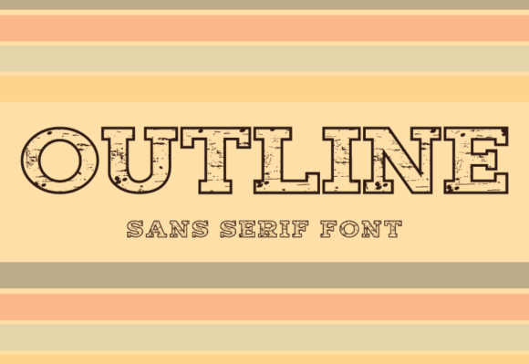 Discover the Audacious Charm of the Outline Typeface