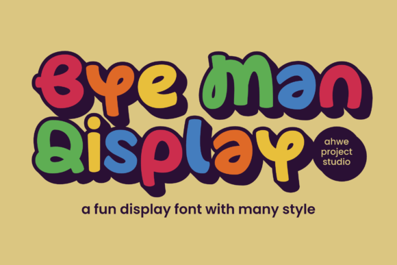 Discover the Bold Charm of the Bye Man Display Typeface