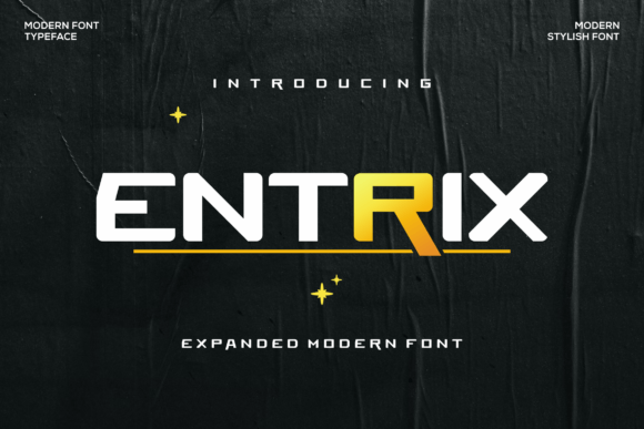 Entrix: A Cool, Futuristic Display Font for Modern Projects
