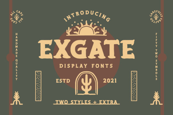 Exgate: A Bold Display Font for Modern Creators