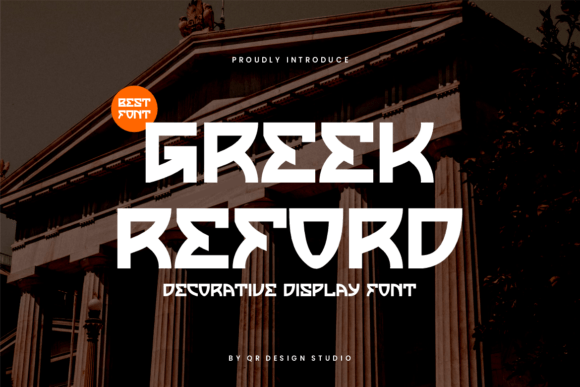 Greek Reford: A Bold Display Font for Striking Design