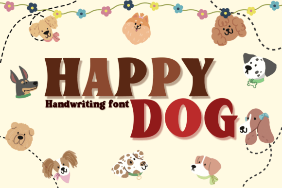 Happy Dog: A Playful Display Font for Creative Projects