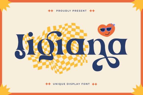Jigiana: A Unique Display Font for Creative Design