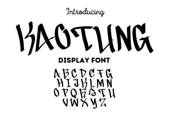 Kaotung: A Bold and Playful Display Typeface