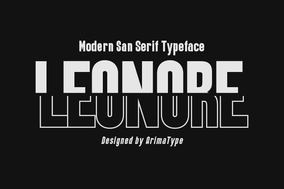 Leonore: A Modern Display Font for Bold Creative Ideas