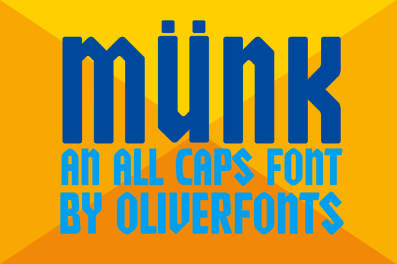 Munk: A Quirky Display Font for Creative Projects