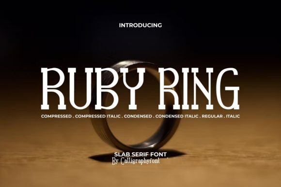 Ruby Ring: A Modern Slab Serif for Premium Branding