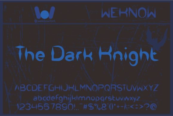 The Dark Knight: A Bold Display Font for Impactful Designs