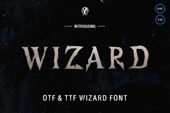 Wizard Font: Vintage Grunge Display for Bold Designs
